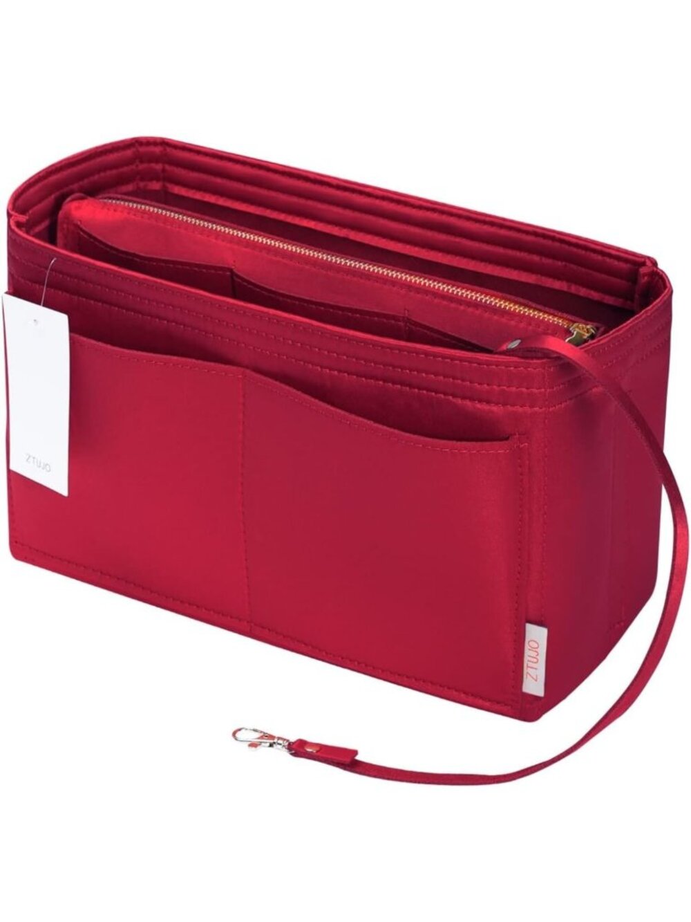 Felt Purse Organizer Insert with Zipper | Handbag & Tote Shaper | 7 Sizes